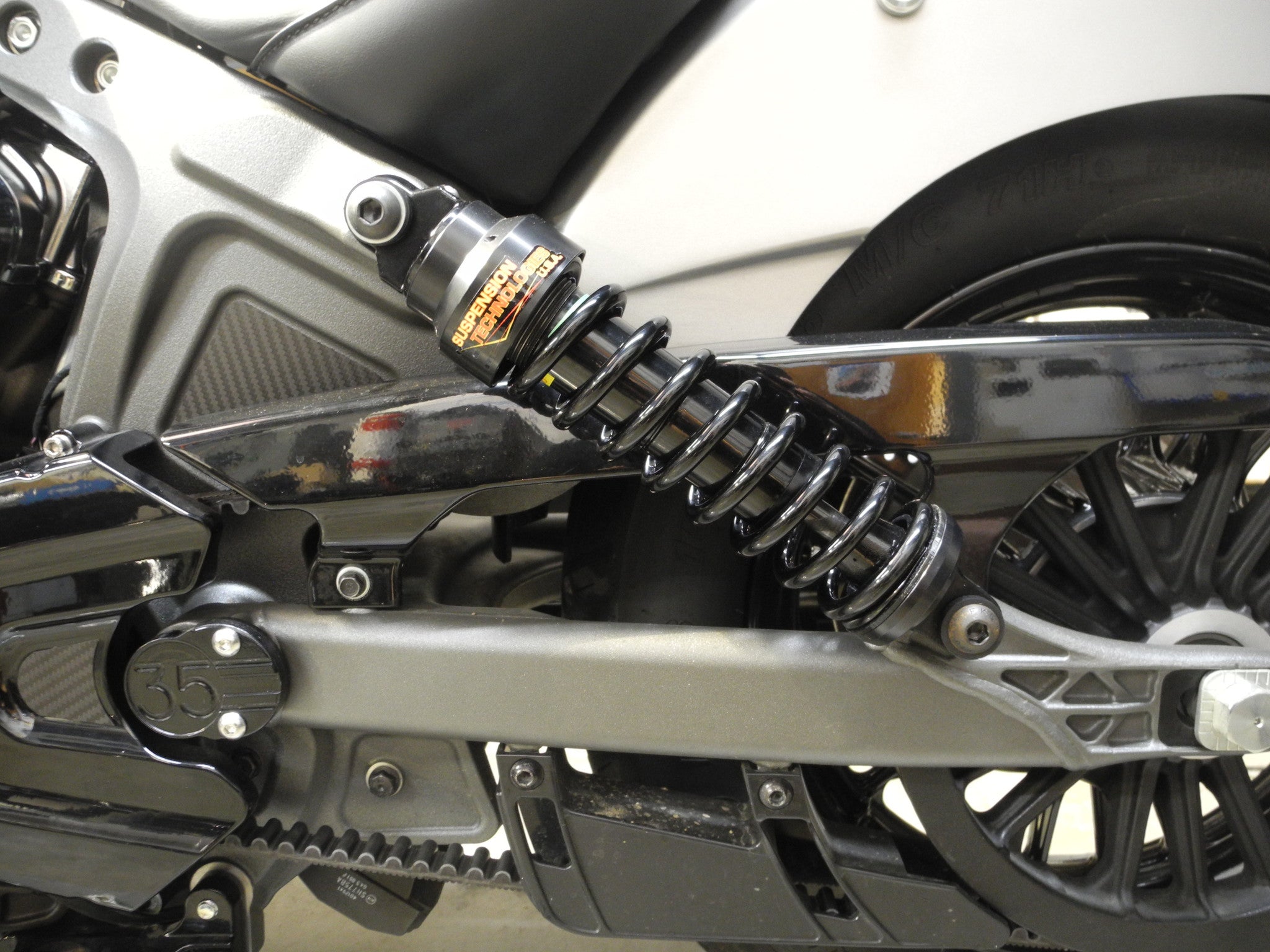 Suspension Technologies Ships High Tech Shocks for the Indian Scout